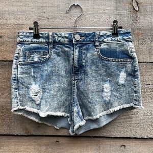 Refuge Women's Distressed Denim Shorts